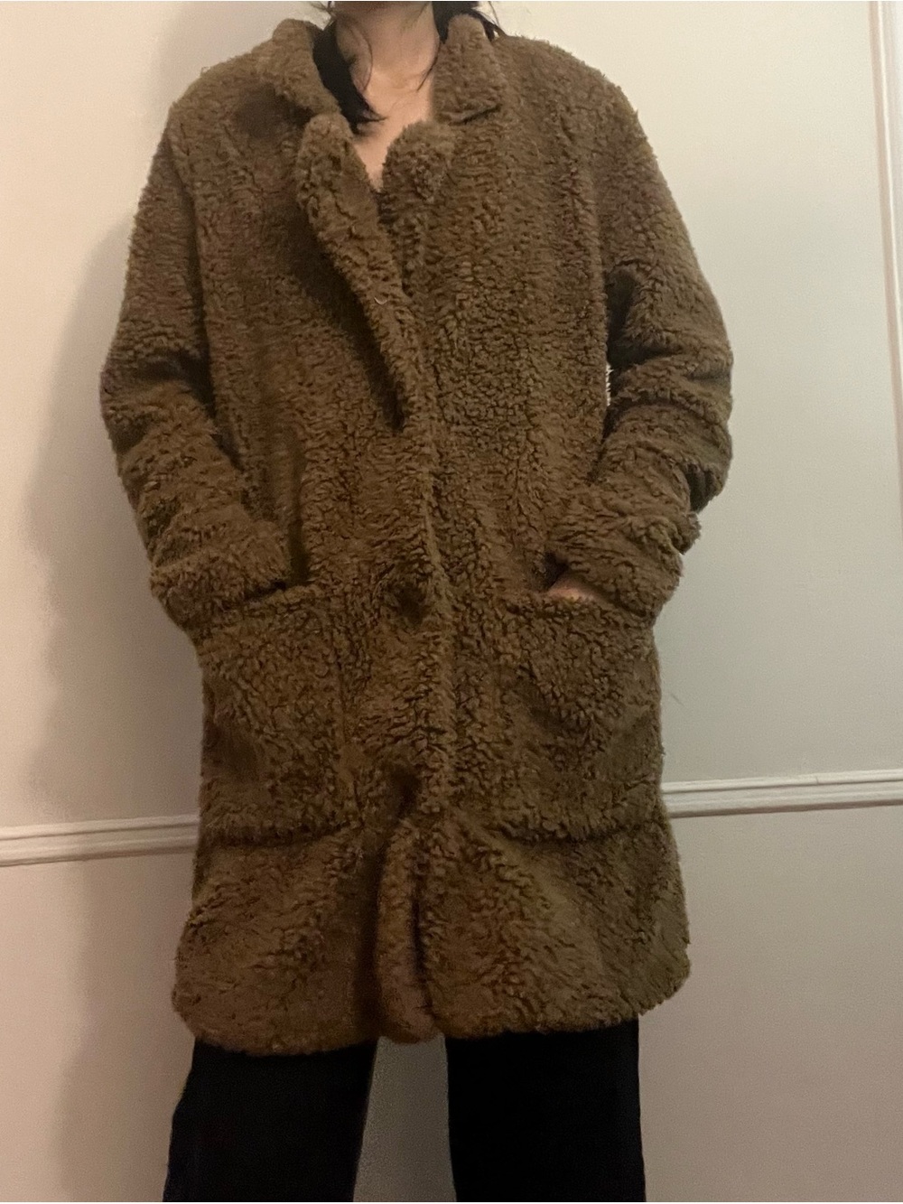 Keep Each Other Warm Sherpa Coat - Mocha